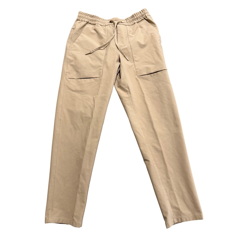 Lululemon ABC Pant Mens Medium Khaki Good Drawstring Utility Straight Leg